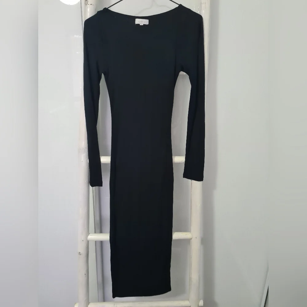 Kookai bodycon black tight dress 0 - Picture 1 of 4